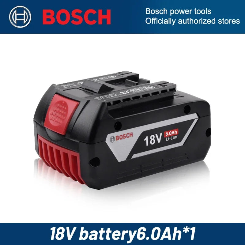 Original Bosch 18V 6.0Ah Lightweight Compact Genuine Battery, Perfect for DIY Home Repair, Fits BAT609G BAT610G GSR18V-LI Tools