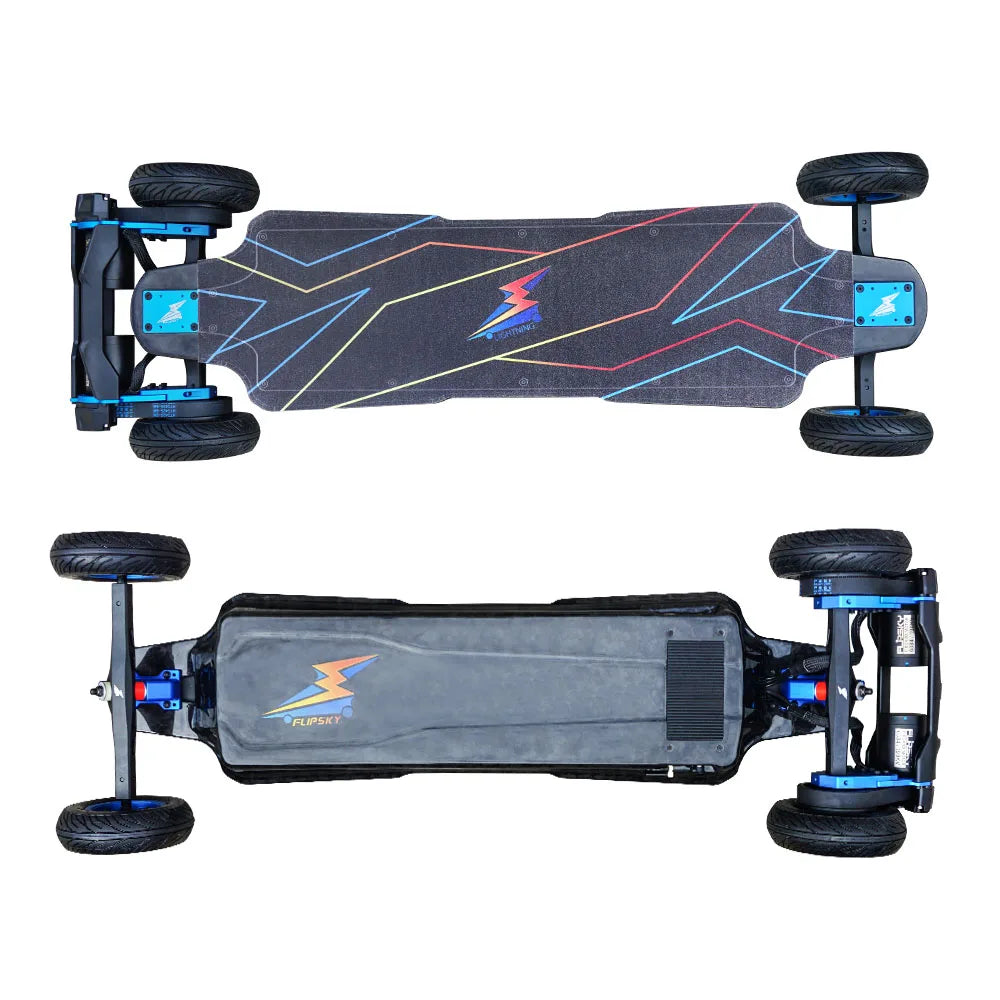 Flipsky Speed Durable Carbon Fiber Deck Electric Skateboard Come With Dual FSESC75100