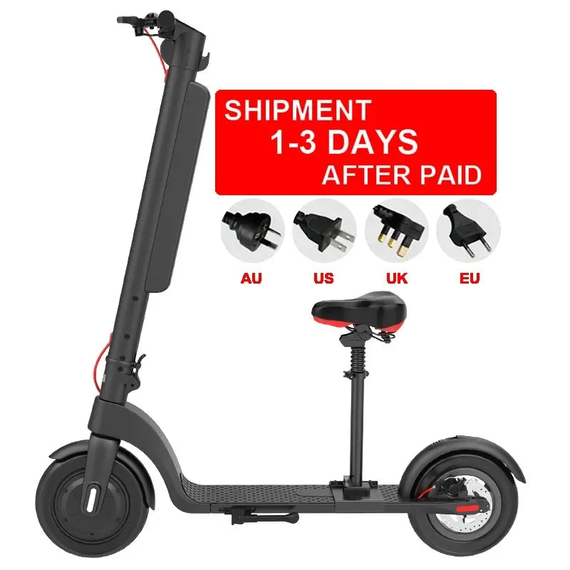 Shipping the 10 Inch High Power Motor 45KM EScooter Removable Lithium Battery Electronic Two Wheels Electric