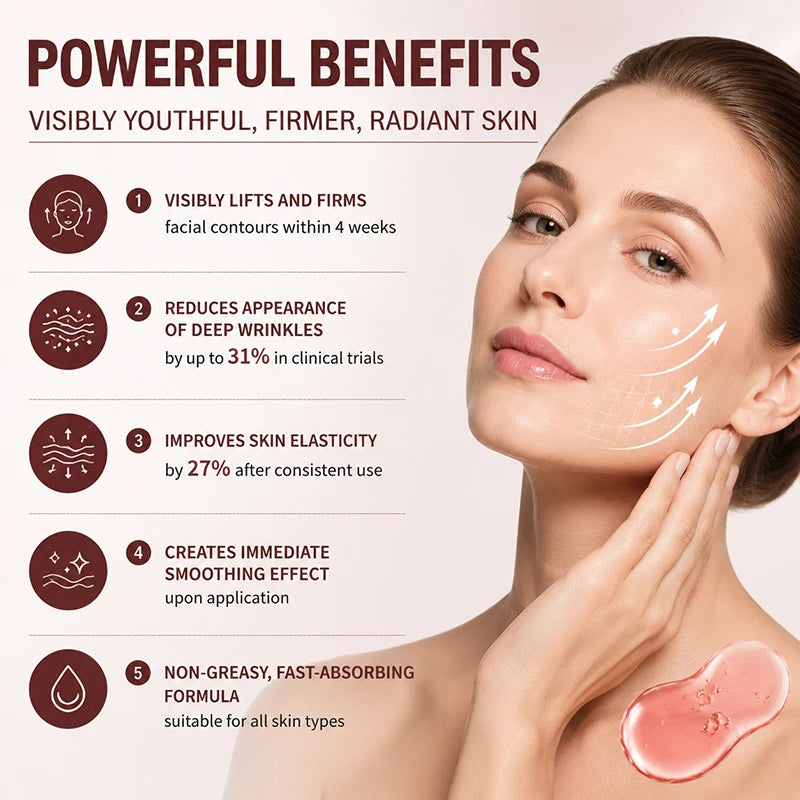 Niacinamide Collagen Facial Essence 30ml Deeply Hydrates Moisturizes Improve Dull Sagging Skin Reduces Fine Lines Non-irritating