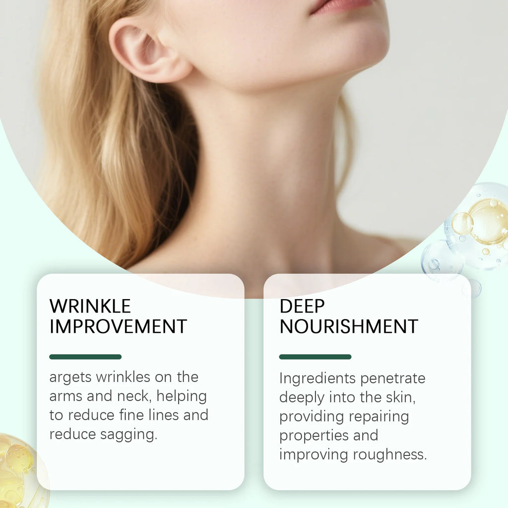 OceAura Crepey Skin Repair Cream Deep Nourishing Anti Wrinkle Sagging Reduction Elasticity Restoring Smoothing Skin Care Lotion