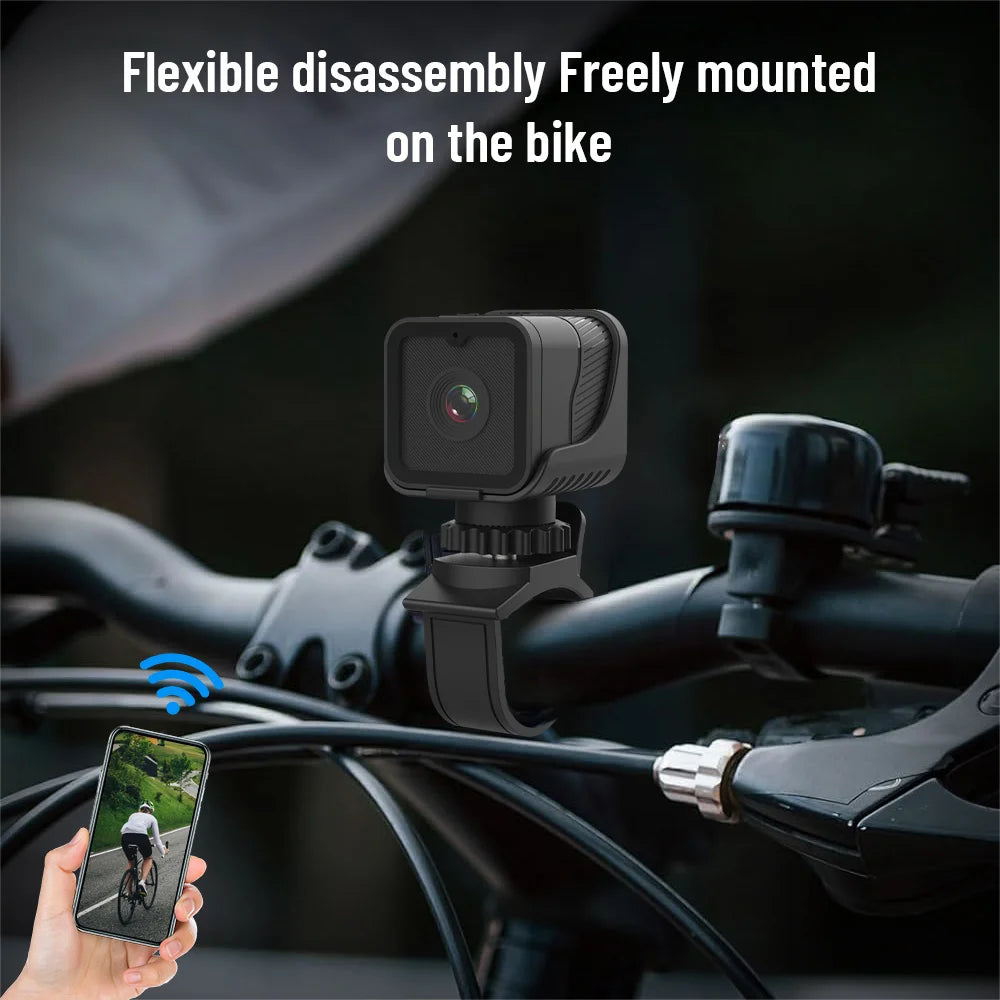 1080P HD Mini Action Camera Portable WiFi Hotspot Mini DV Camera, Waterproof Outdoor Sports Camera, Motorcycle Driving Recorder