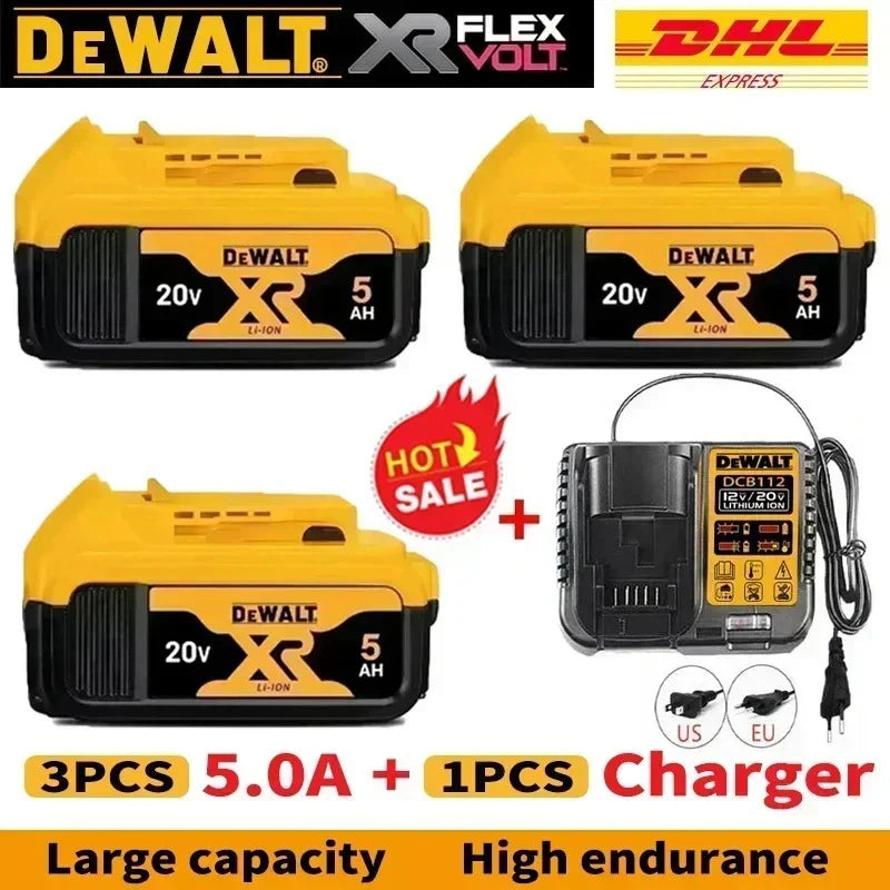 DeWALT 100% Original Battery 20V/60V 6Ah 9Ah MAX FlexVolt for DCB606 DCB205 DCB206 DCB209 DCB182 Power Tool with Battery