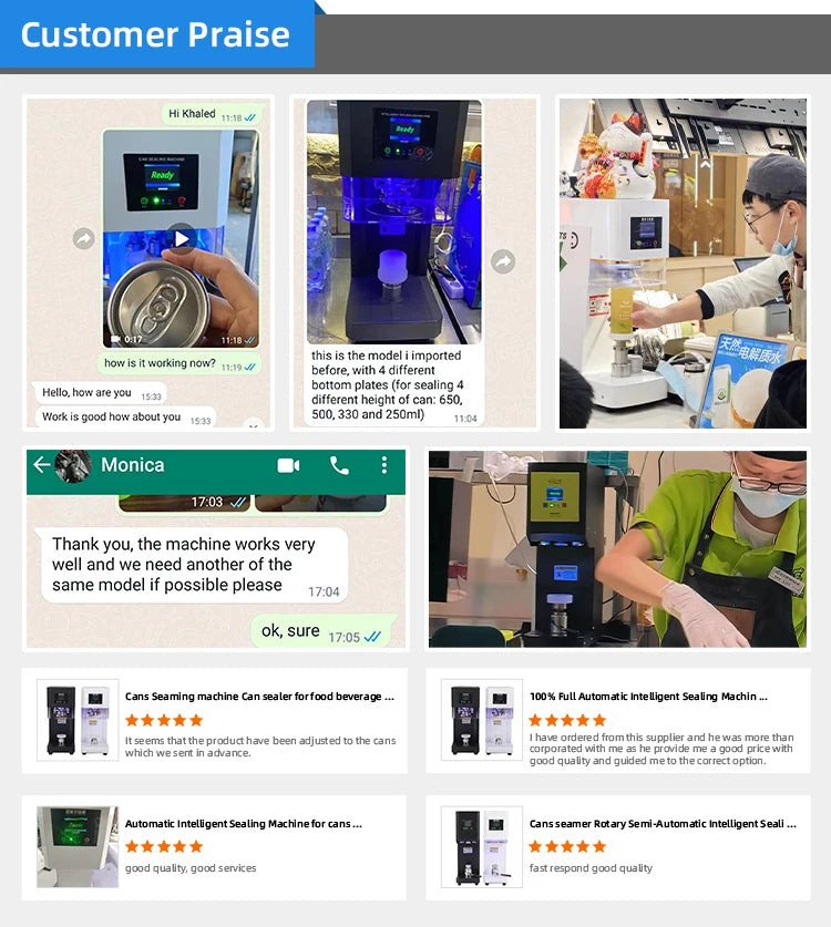 Can Sealing Machine Full Automatic Model Bottle Seamer Non-rotary Model Touch Screen Automatic Lifting With Patent