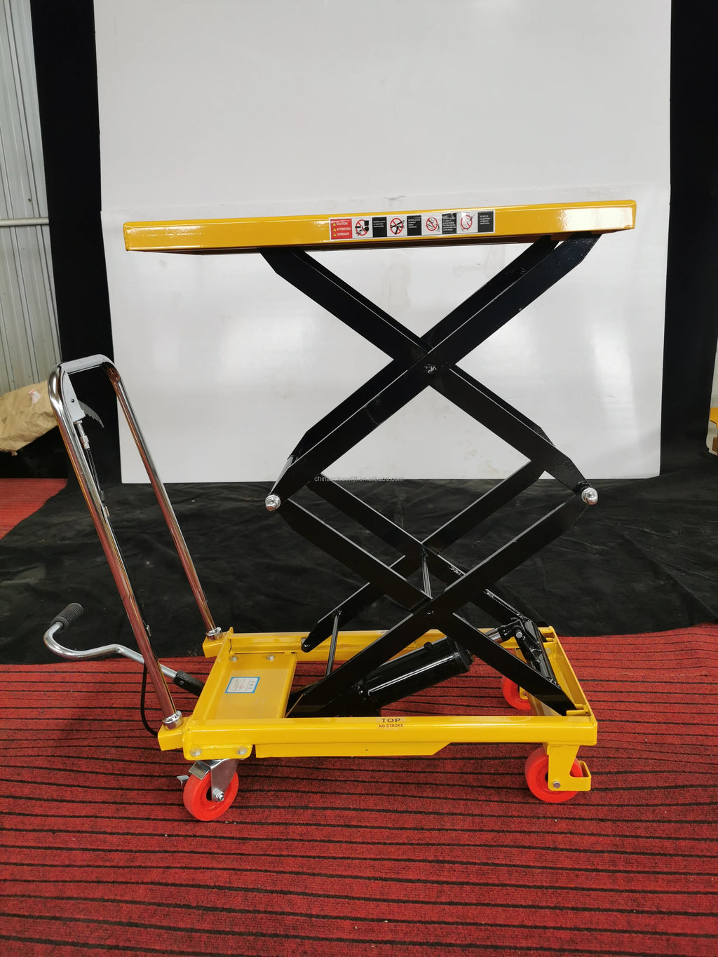 Vehicle Short Tractor Portable Manual Lifter Hydraulic Scaffolding Scissor Lift Table