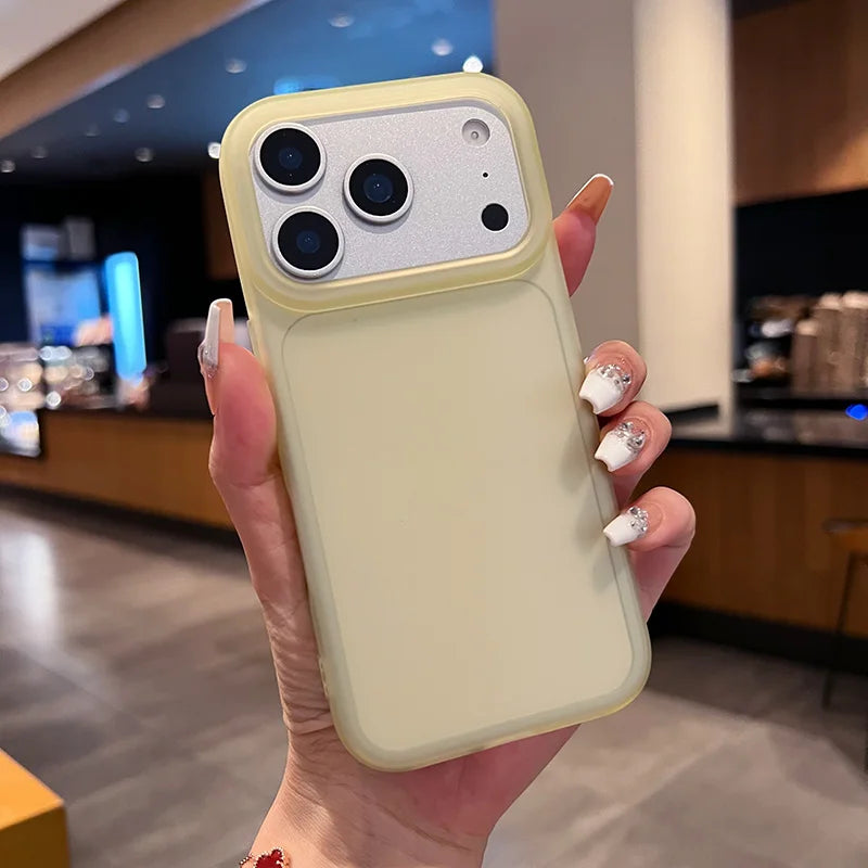 Tranaparent Simple Luxury Phone Case for IPhone 17 Air 16 15 14 13 12 Pro MAX Matte Soft Bumper Shockproof Cover