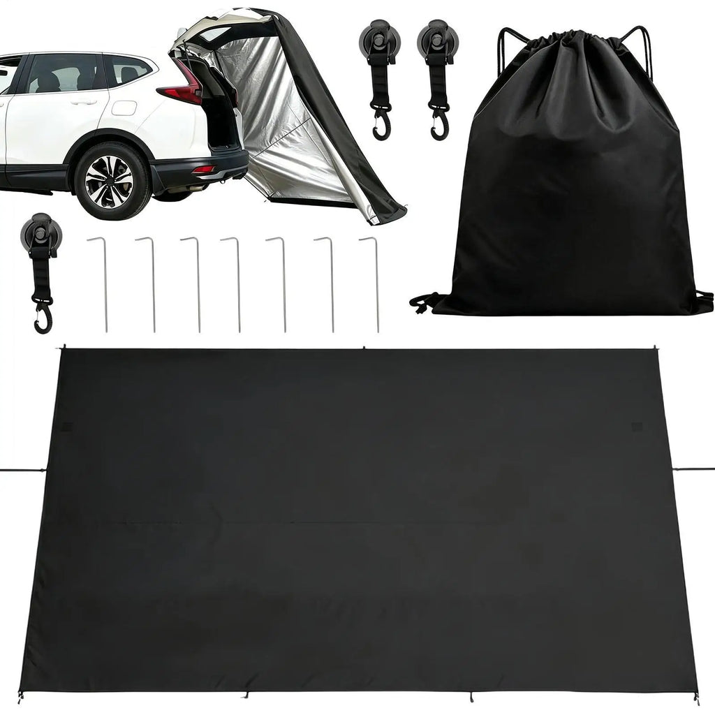 Tailgate Tent For SUV Car Trunk Changing Awning Camping Tailgate Privacy Tent For Trailer Van Automotive Hatchback RV Picnic