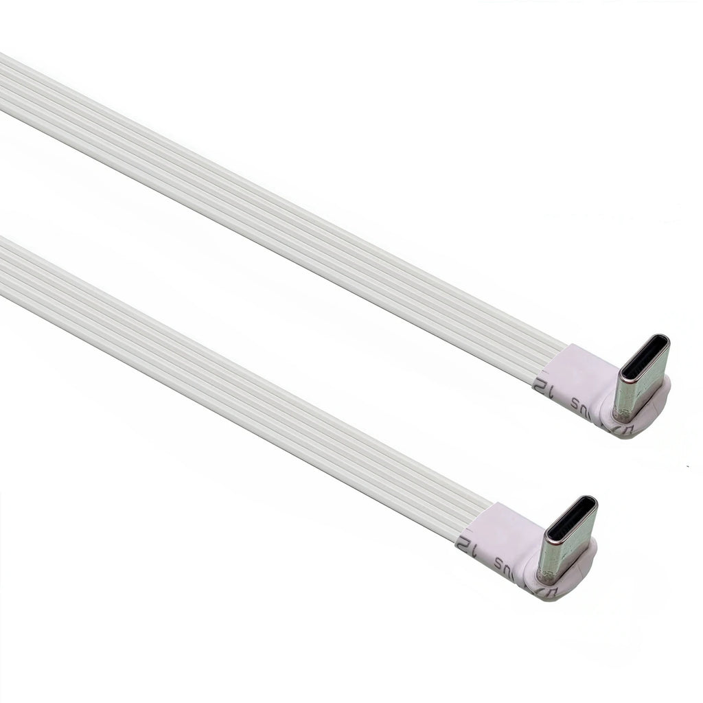 20CM 30CM 10CM 5CM USB 2.0 Type-C Flat Cable Extension FPC Cable USB 2.0 USB-C 90° Up/Down Angled Plug 5CM-1M