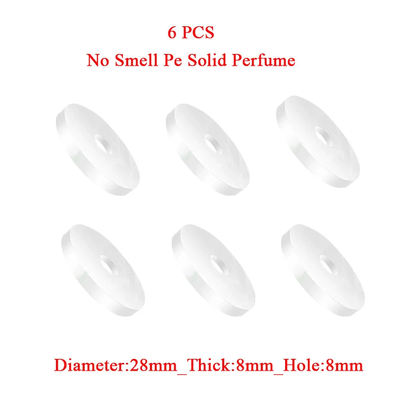 No Smell 2/6pcs Car Perfume Replacement Wood and PE Solid Perfume Drop Essential Oils Suitable For Many Car Air Freshener