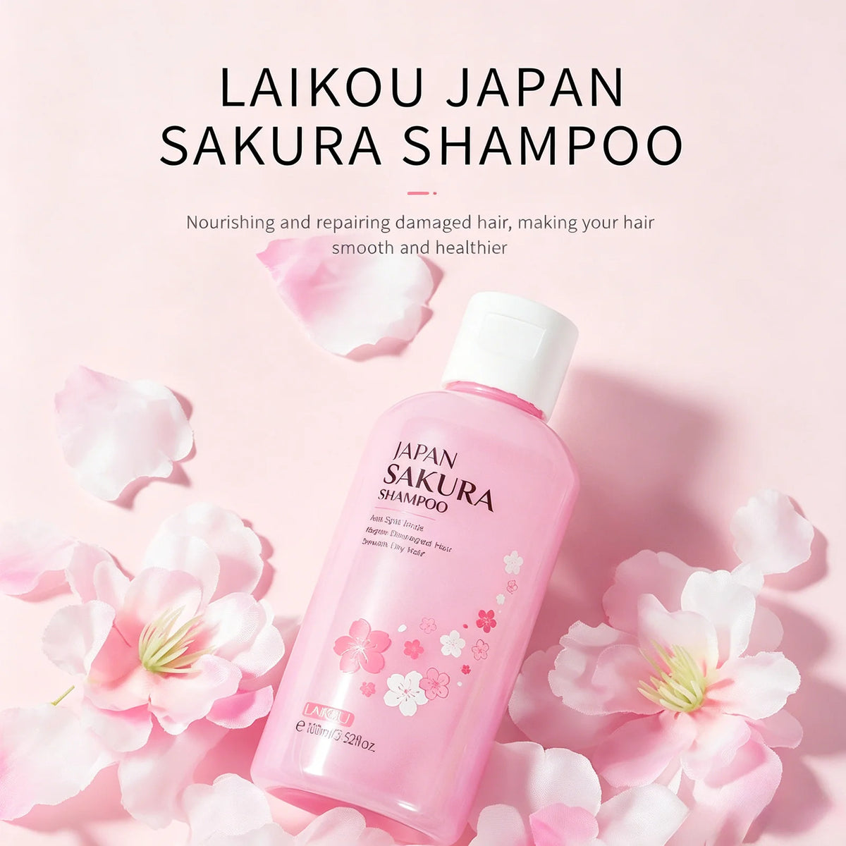 LAIKOU Japan Sakura Shampoo/Conditioner Repair Damaged Hair Moisturizing Nourishing Oil Control Hair Cleansing Care