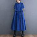 Ele irt Dr with Ruffle Design And Advanced Sense Spring Summer New Arrival Korean Sle Cotton Long Skirt for Women