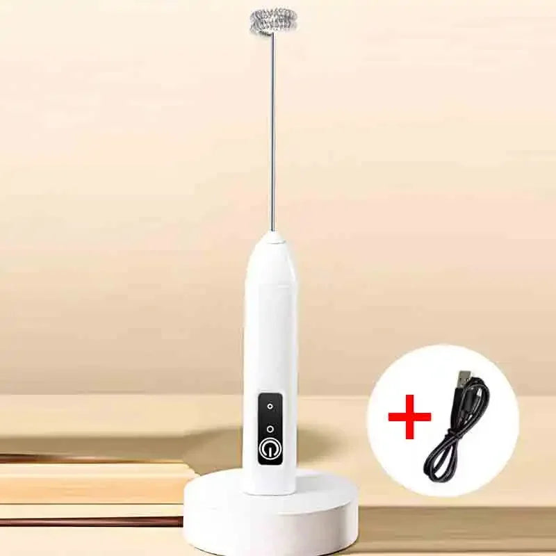 Gbbma Electric Milk Frother Handheld Egg Beater Foamer Coffee Maker Electric Blender Mixer Mini Portable Blender Kitchen Tool