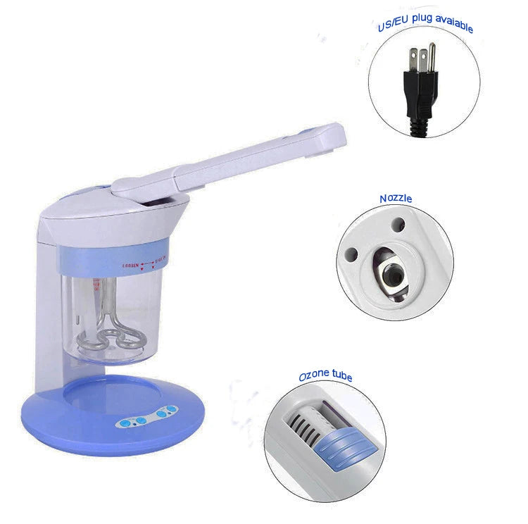 Professional 2 in 1 Hot Nano Hair Steamer Ozone Steaming Face Facial Cleaning Vaporizer Skin Care Beauty Salon Tools Nebulizer