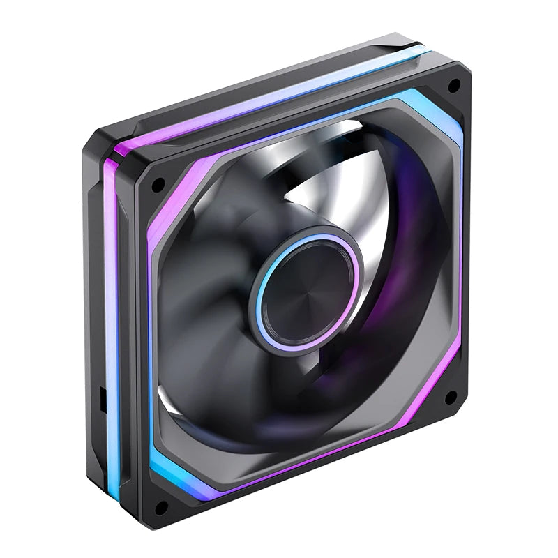 JONSBO XA-120/240/360 PC Case Fan Three Sided Mirror 5V/3Pin ARGB Fan Integrated Cold Exhaust Cooling Fan