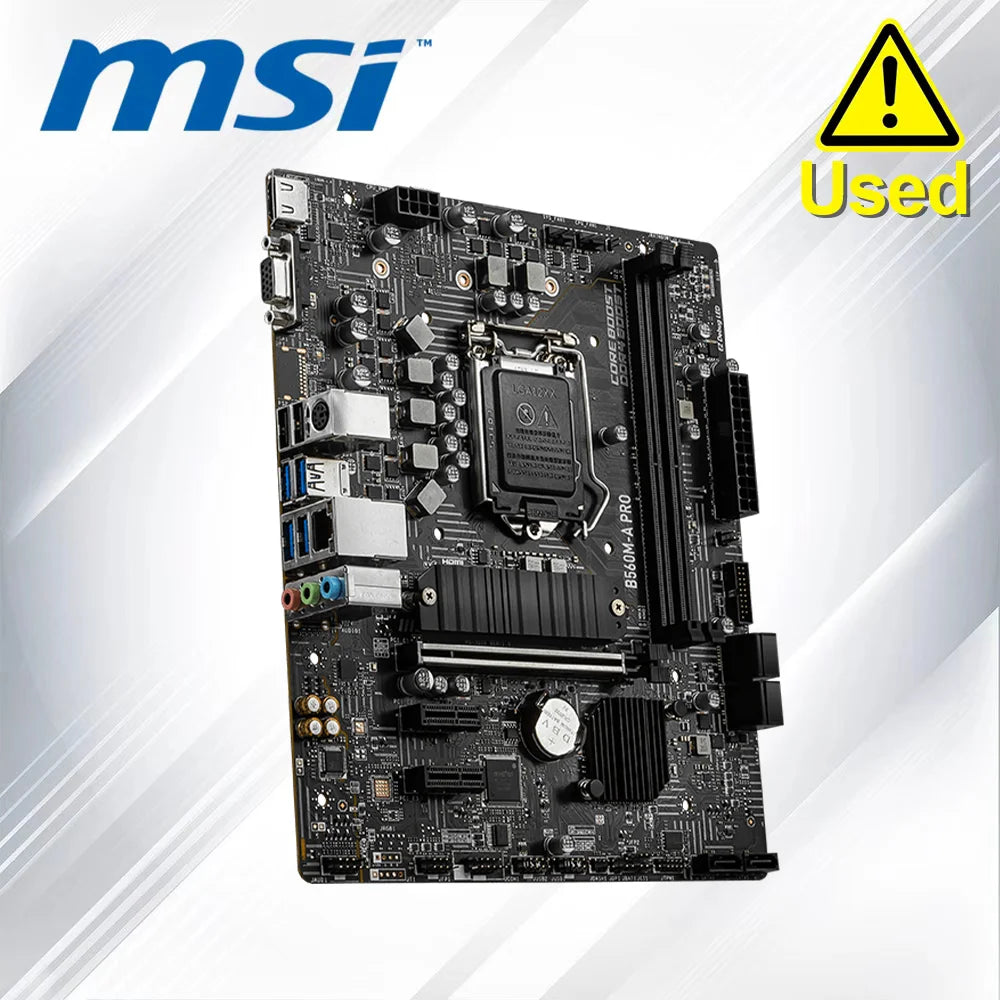 MSI B560M-A PRO LGA 1200 64GB PCI-E 4.0 1×HDMI 1×VGA Motherboard