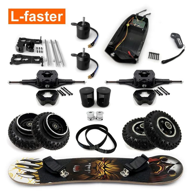L-faster Electric Mountain Skateboard Components DIY Assemble All Terrain Skate Board With Children Like Parent-Child Activity