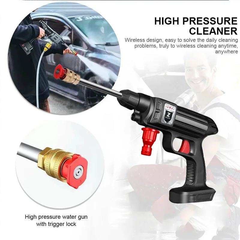 30BAR High Pressure Washer Car Washer High Pressure Efficient Cordless Garden Cleaning Irrigation Tool For Makita 18-21V Battery