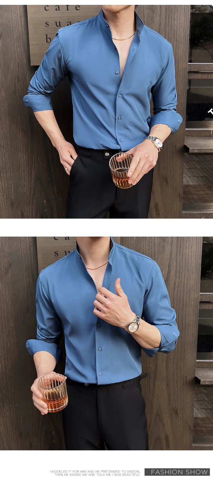 Business Dress white Shirt for Men 2026 British style Long Sleeved Solid Color Casual Elastic Slim Fit Shirt for Men's Clothing