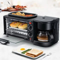 Multifunctional 110V/220V 3 In 1 Breakfast Machine Mini Toaster Oven with Timer