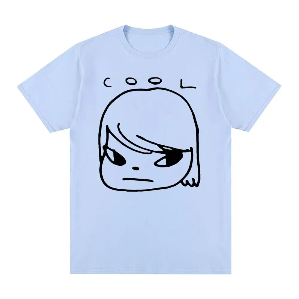 Yoshitomo Nara Cool Vintage T-shirt Japan Art cartoon Cotton Men T shirt New Tee Tshirt Womens Tops