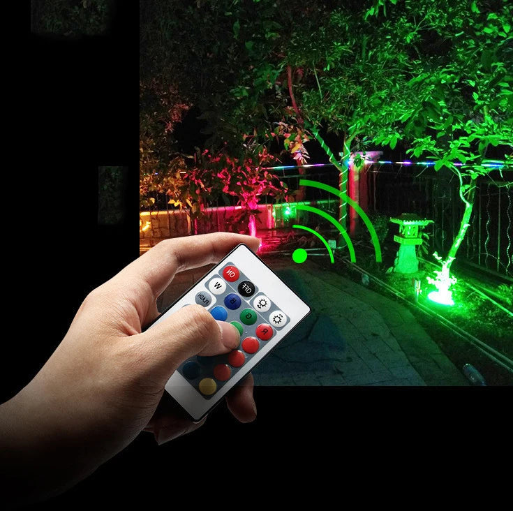 Led Spotlight Colorful Projector Lamp IP66 Outdoor Waterproof Tree Light 10/20/30/50W Garden Green Landscape Patio Lawn Lighting