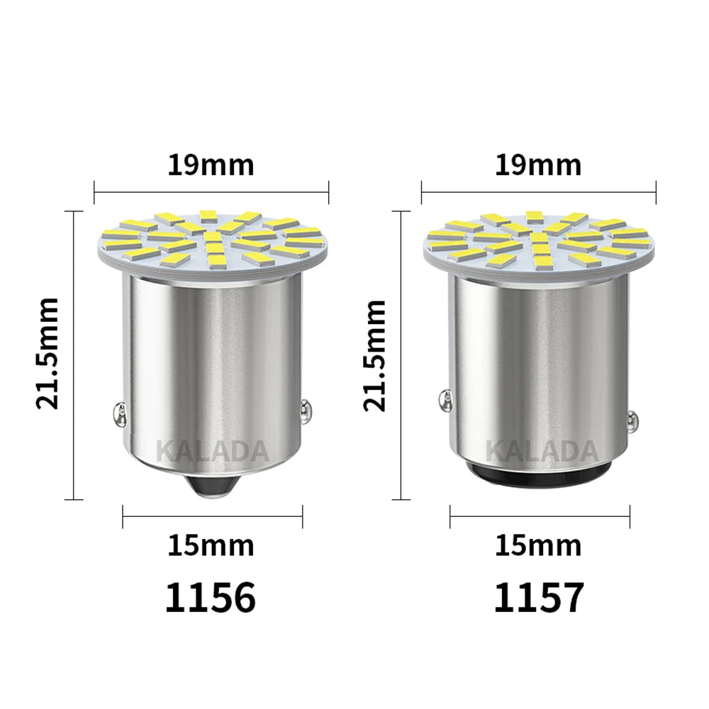 10pcs 24V LED Car Light 1156 BA15S 1157 BAY15D Lighting 22*3014SMD For Truck BUS DRL Daytime Running Bulb Tail Signal Lamp White
