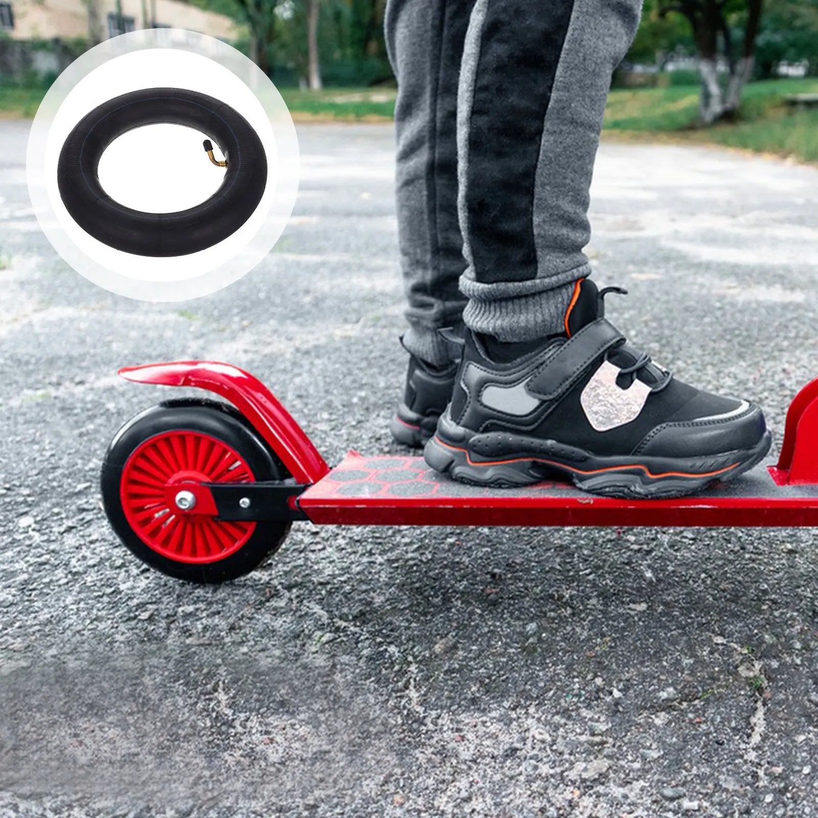 All Electric Scooter Tire Thickened Structure Snow Ready Superior Grip Stability Heavy Duty Off Road Use Solid Tyre