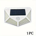 Solar Light Outdoor 100 LED Wall Lamp PIR Motion Sensor Lamp Waterproof Stairs Lights for Courtyard Garden Street Decoration