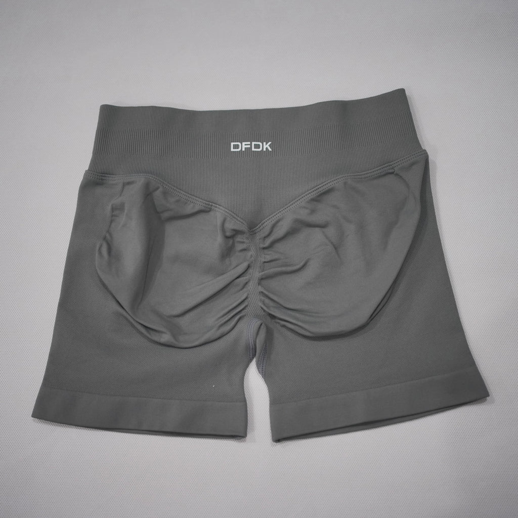 DFDK Women High Waist Yoga Shorts Scrunch Butt Lift Squat Proof Push Up Workout Shorts Gym Running Fitness Athletic Shorts