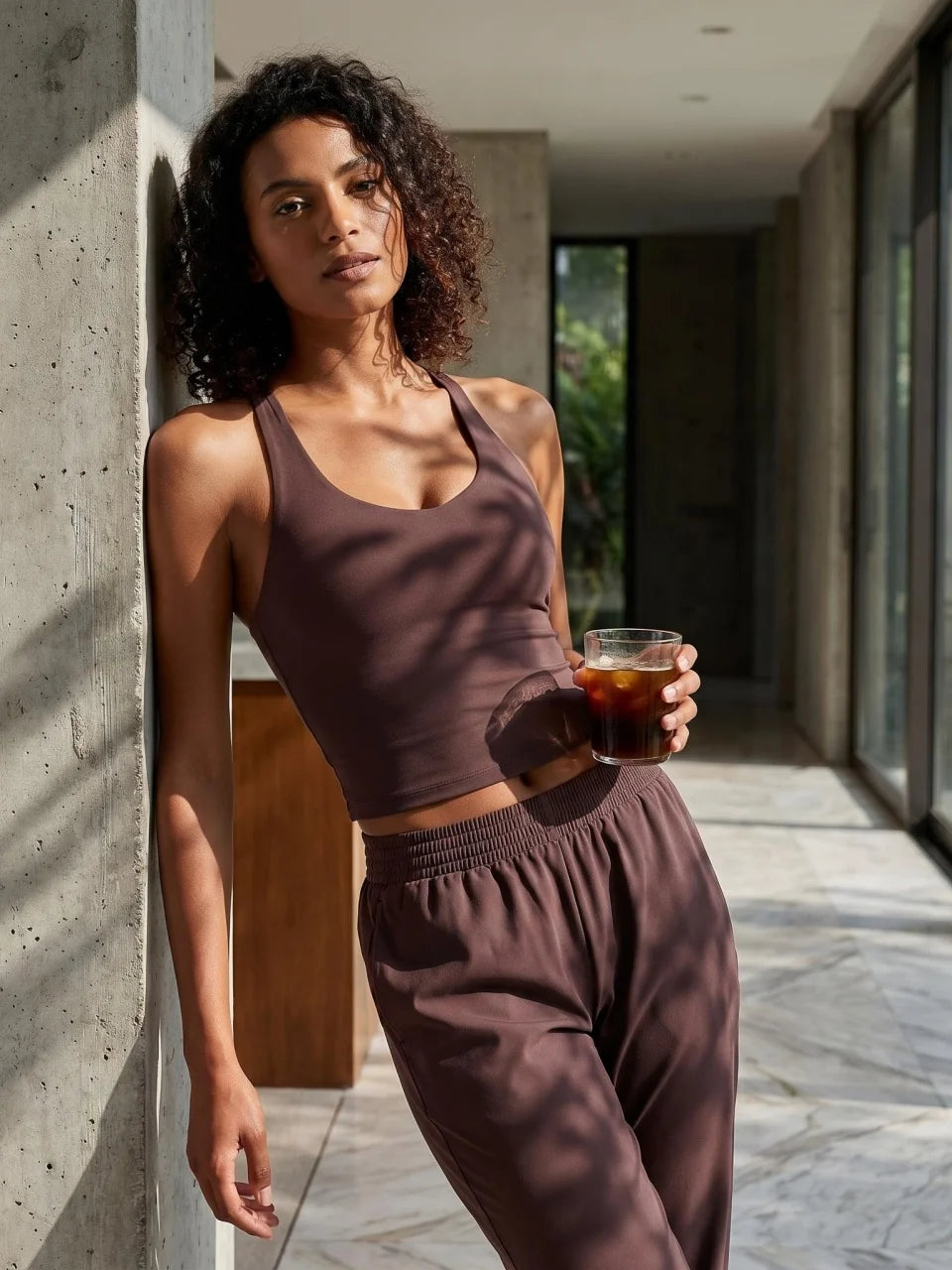 Longline Yoga Tank Top with Built in Bra Women Quick Dry Gym Camisole Workout Shirts Soft Slim Fit Sports Vest Athleisure