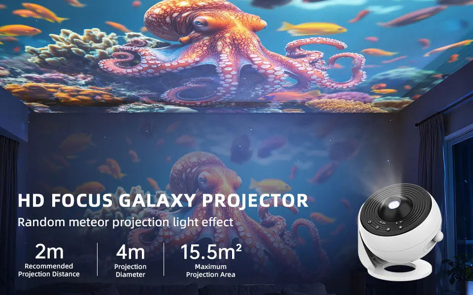 Galaxy Projector PRO Night Light 25 Projection 4K Patterns Planetarium Lamp For Kids Bedroom Valentines Day Gift Wedding