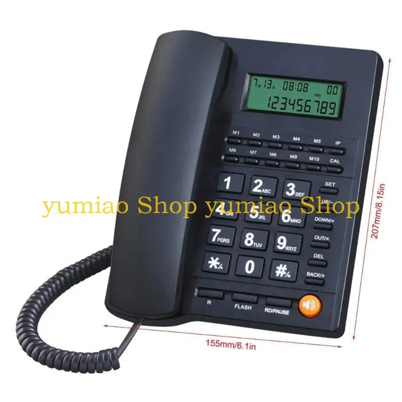 587B Corded Landline Phone Big Button Household Business Desktop Landline Telephone