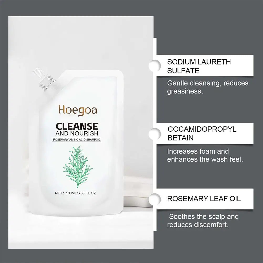 Nourishing Pepairing Rosemary Shampoo Damage Hair Deep Cleansing Scalp Oil Control Growth Strengthening Root Volumizing Shampoo