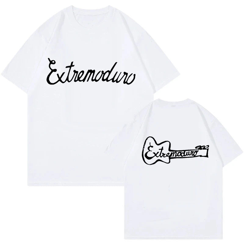 Unisex Fashion Rock Band Extremoduro Print Short Sleeve T Shirt Men Women Graphic Vintage T-Shirt Y2k Hip Hop Tees Tops Clothes