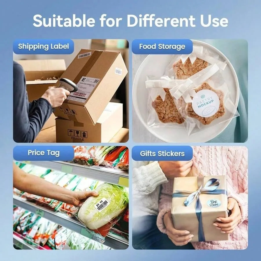 Shipping Label Printer 4x6 Bluetooth Thermal Label Printer For Small Business And Shipping Package, Support Android, IP Ho Ne, W