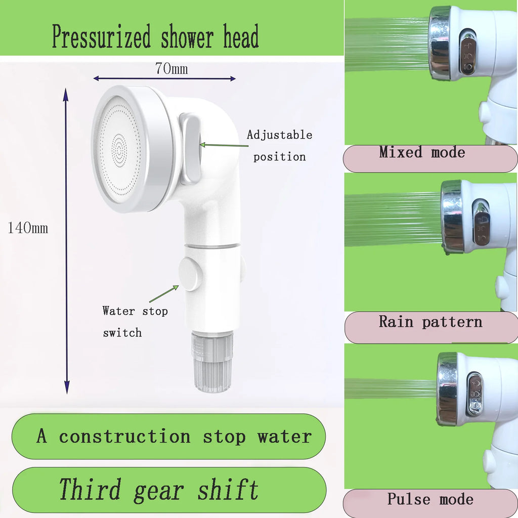 Portable shower for camping, Portable outdoor shower With LED lamp,IPX8 Camping shower pump,Suitable for Hiking,Camping，Beach