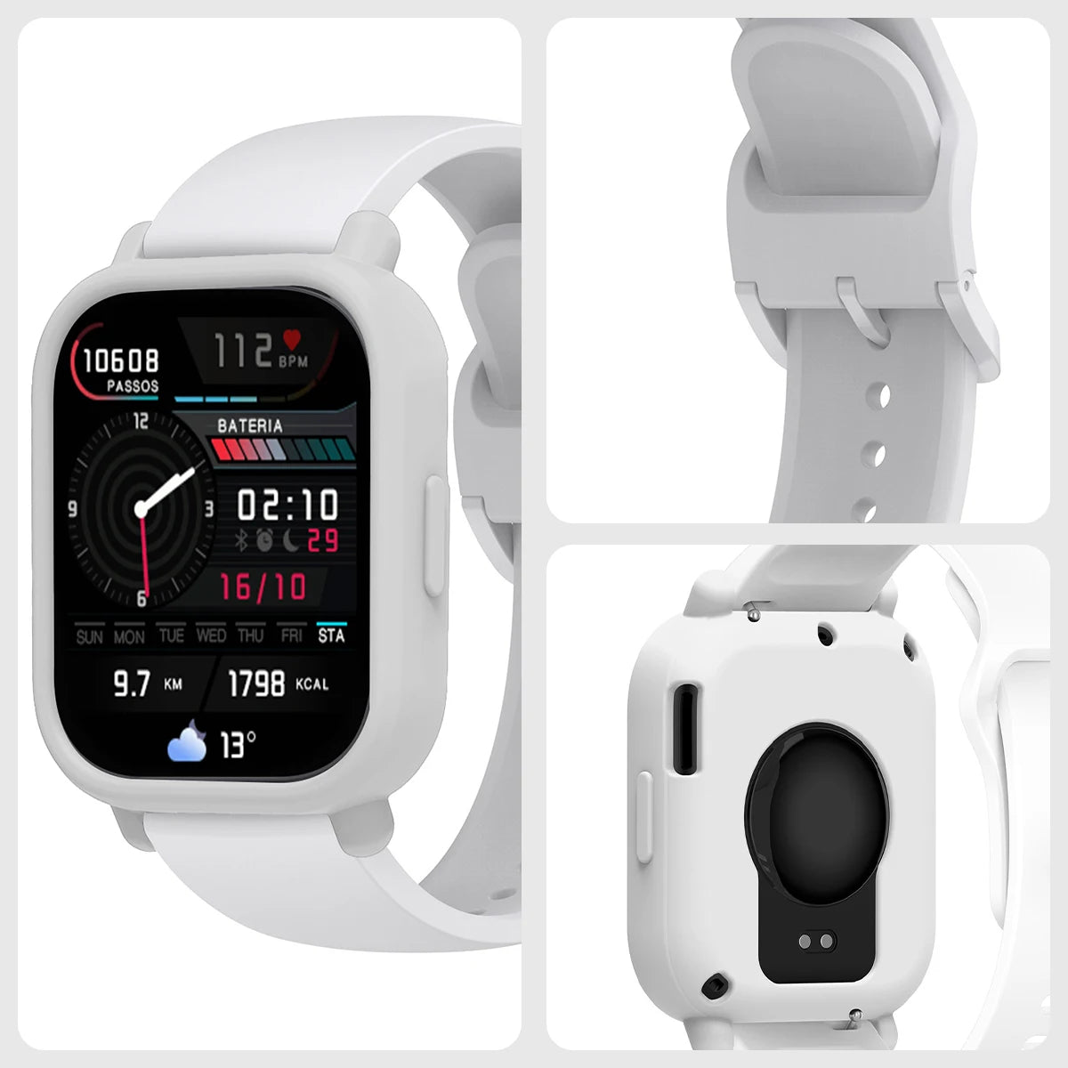 for Redmi Watch 5 Lite / 5 Active Silicone Case + Strap Repacement Bracelet Belt Smart correa Watchband Protective Shell Cover