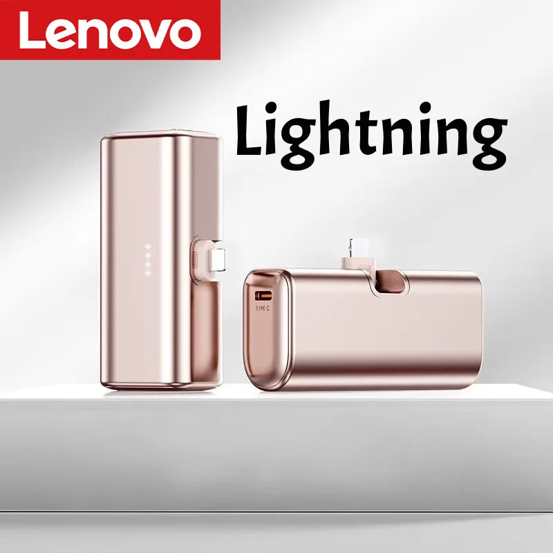 Lenovo 22.5W Fast Charging 500000mAh Mini Portable Charger USB-C Power Bank Suitable For IPhone 17/16 Series And Android Devices