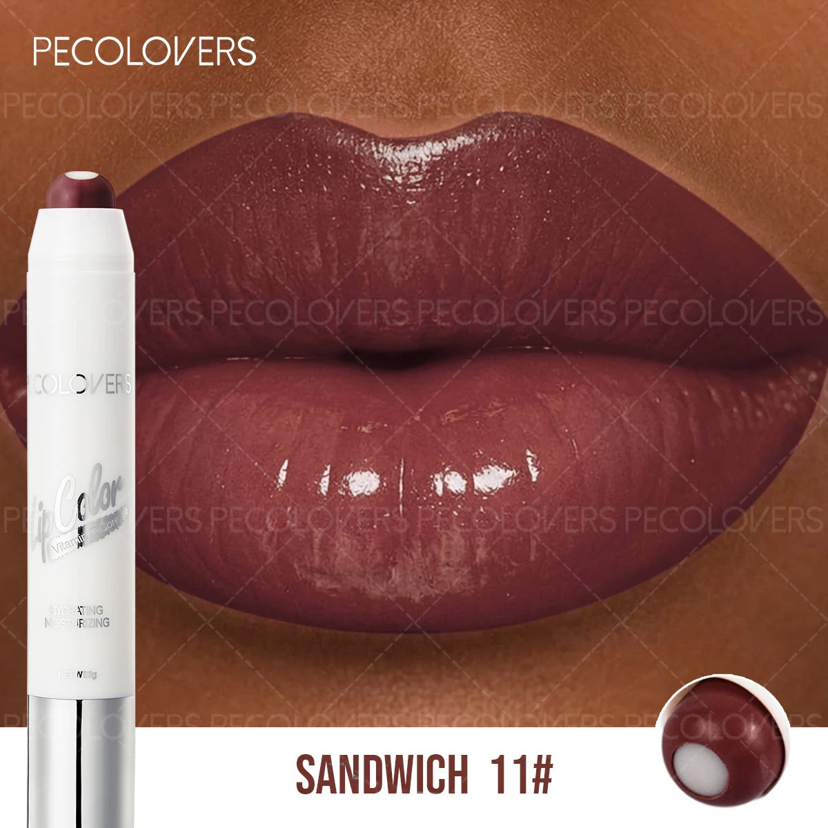Sandwich Lipstick Pen, Moisturizing Lip Gloss, Long-lasting, Non-drying, Multi-color Options, Lip Cosmetics