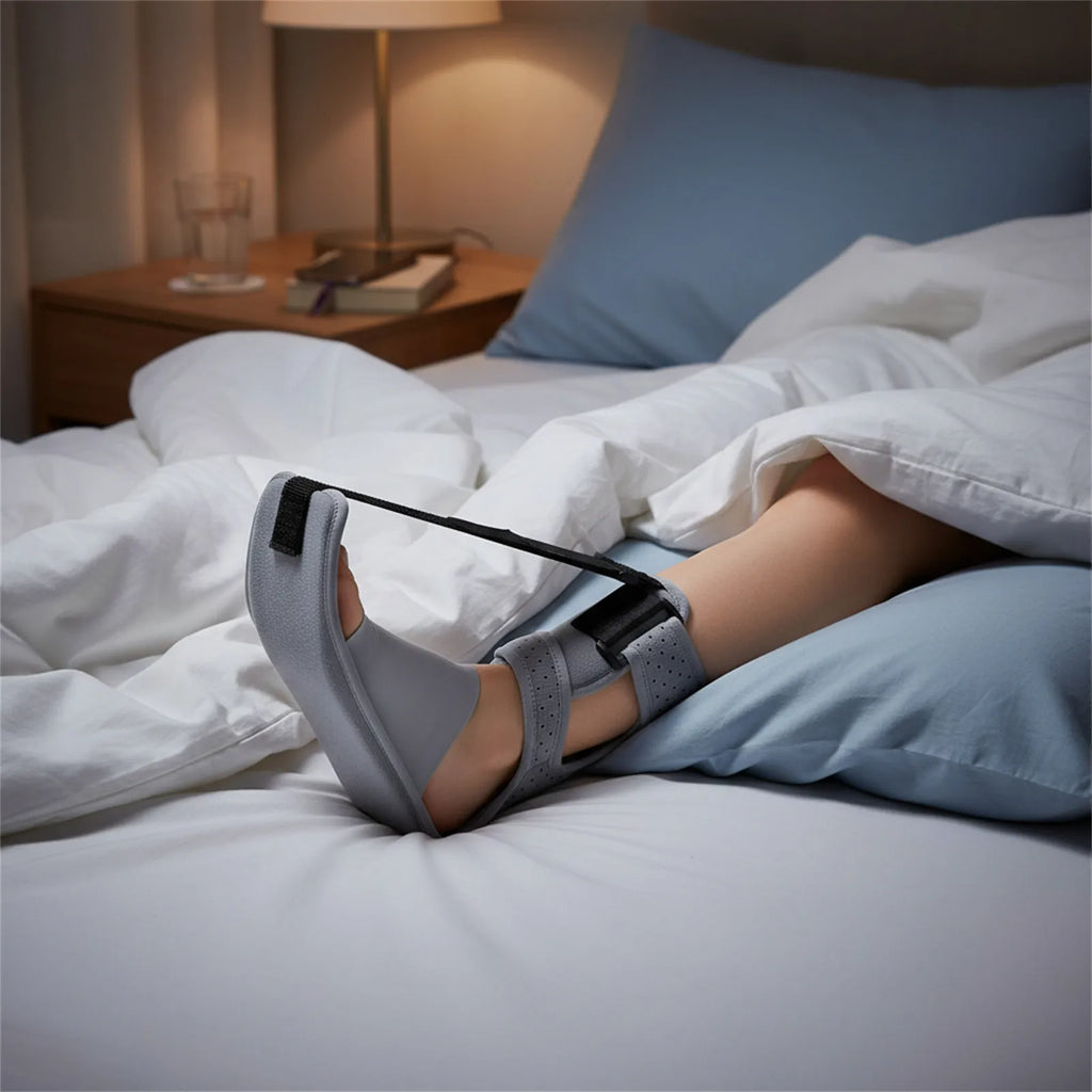 Night Splint Ankle Brace Orthopedic Support Breathable Stretching Strap Adjustable for Plantar Comfortable Support Belt Foot Car