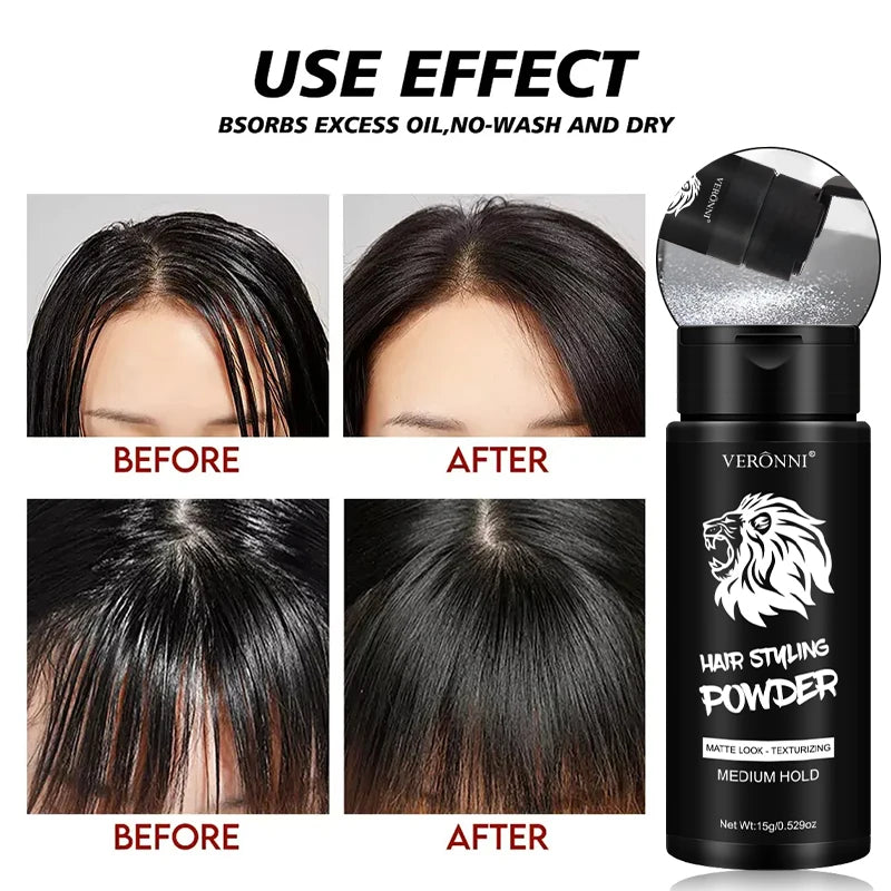 Volumizing Hair Styling powde,oil Control Volumizing Hair Powder,DIY-friendly,Long-lasting Hold for Men and Women No Mess Hair