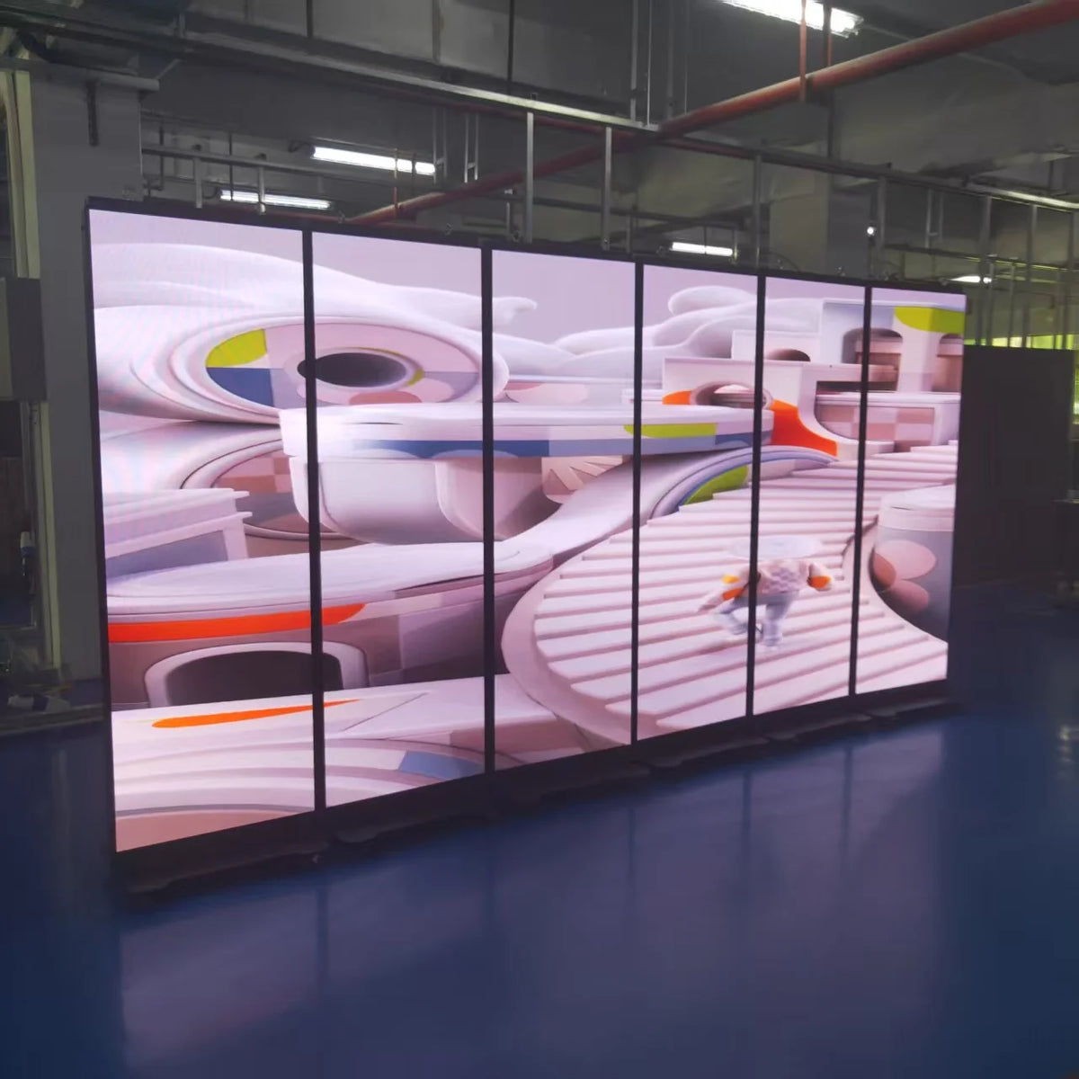 High Refresh Indoor GOB LED Poster Display Screen 640x1920mm High-Definition Multi-Unit Splicable for Business & Entertainment