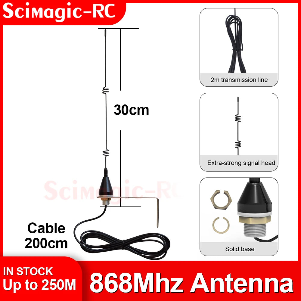 Universal Outdoor Waterproof 433mhz 868mhz Antenna For Garage Door Remote Control Ultra Long Range Extender 7dbi