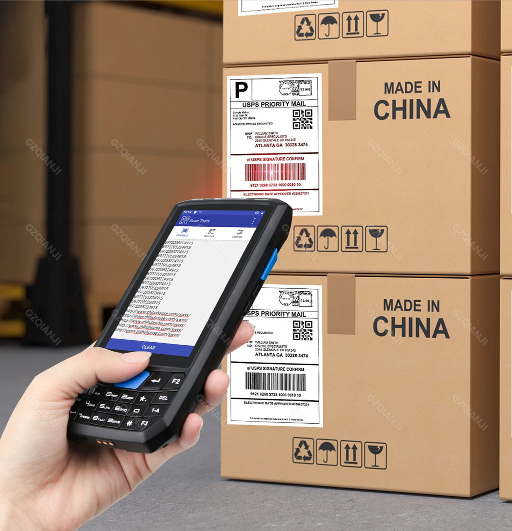 Android 13 PDA Rugged Handheld Terminal PDA Data Collector Honeywell 1D 2D QR Barcode Scanner Inventory Wireless 4G GPS POS PDA