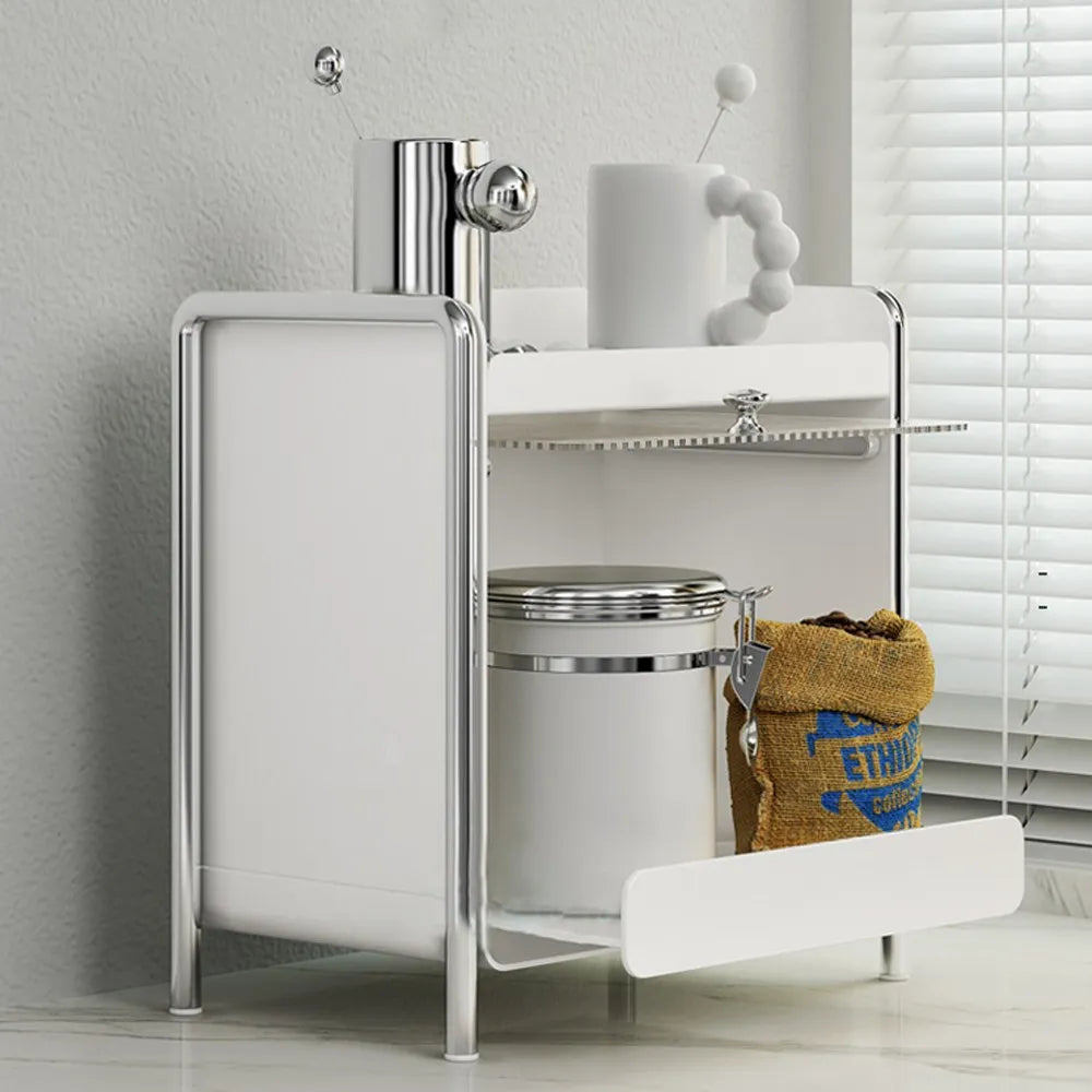 New Drawer Organizer Deluxe Desktop Makeup Organizer Kitchen Shelf Dustproof Mug Tea Set Coffee Drawer Countertop Organizer