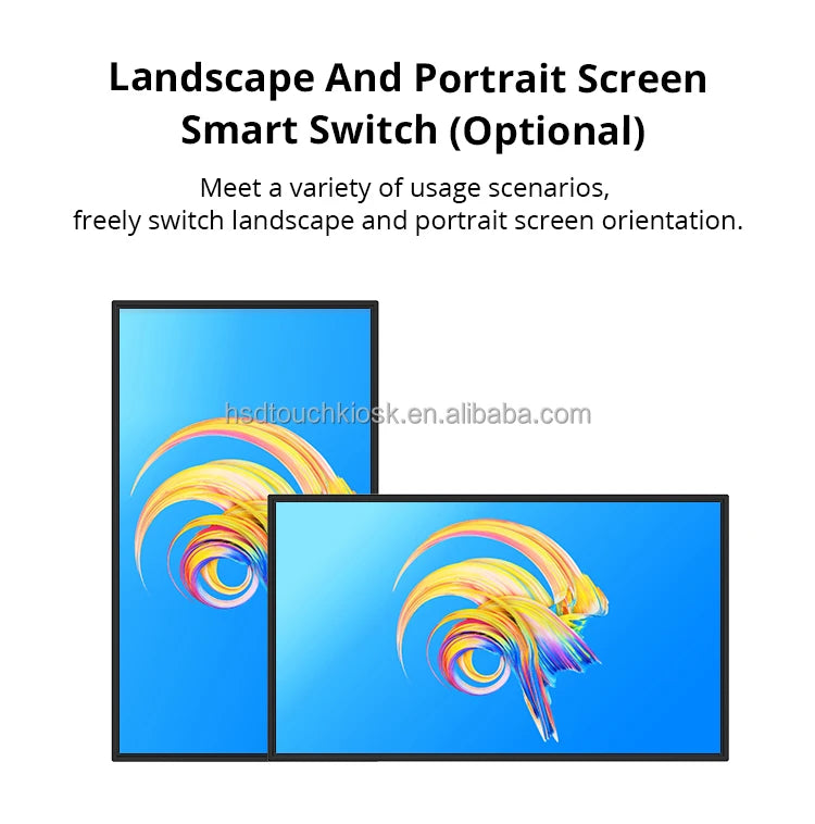 32 43 49 55 Inch Wall Mount Android LCD Monitor Touch Screen Kiosk Indoor Advertising Video Player