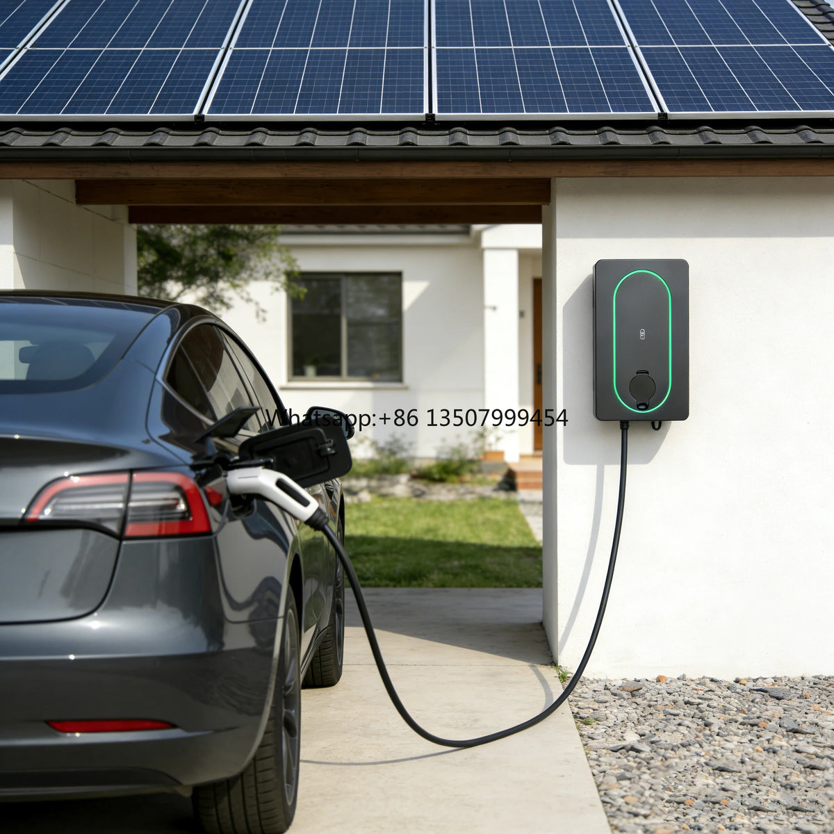 Dynamic Load Balancing EV Charger Type 2 Wallbox 7.4kW 22kW Charging Pile DC Charger EV Charging Solar EV Charger Station DLB