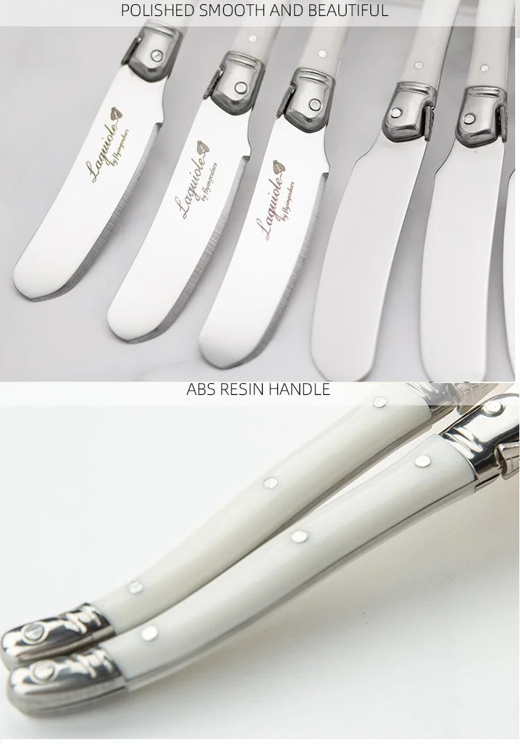 6.25inch Stainless Steel Butter Cutter Cheese Jam Spreaders Wipe Cream Cutter Kitchen Gadgets Laguiole  Butter Bread Tool 4-6pc