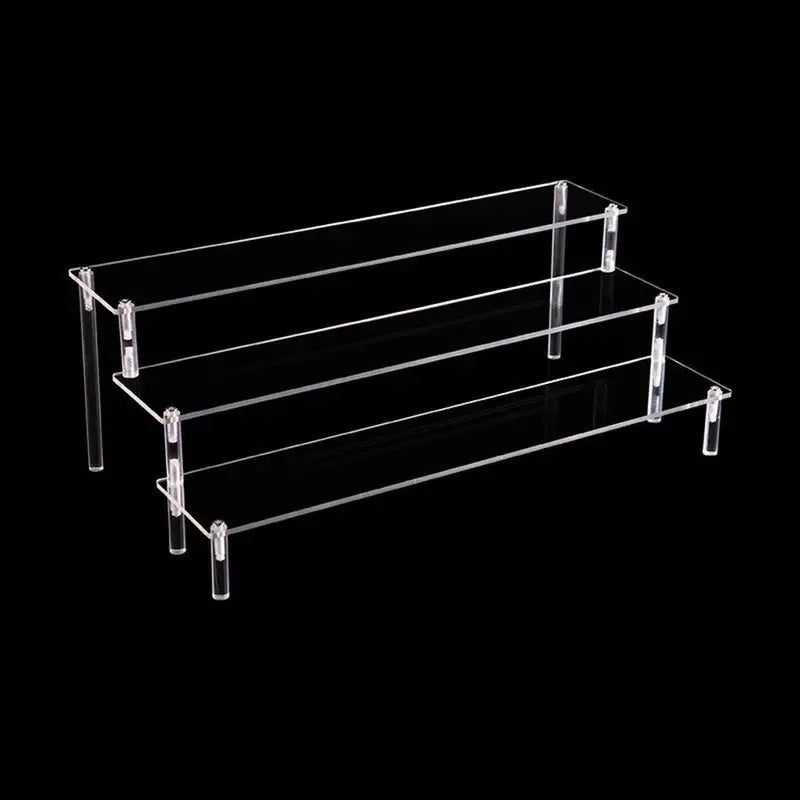 Home Multi Layer Ladder Storage Rack Handmade Blind Box Doll Display Rack Cosmetics Wallet Jewelry Trapezoidal Display Rack