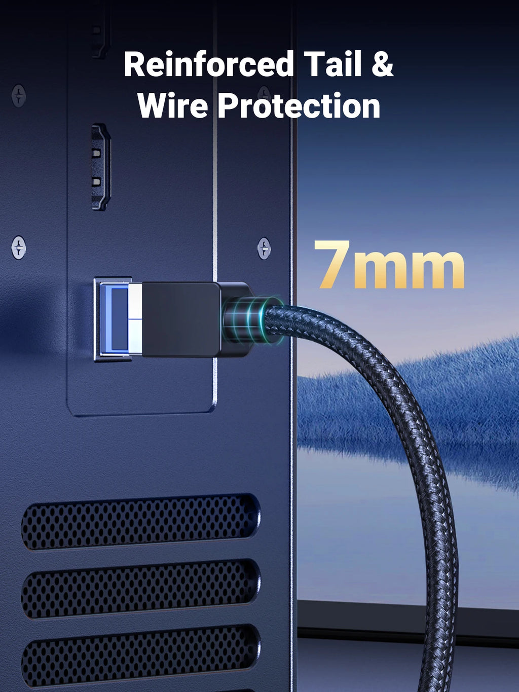 UGREEN Ethernet Cable CAT8 40Gbps Cotton Braided PVC Network Lan Cord for PC Modem Laptop PS 5/4 Router RJ45 Cable Ethernet